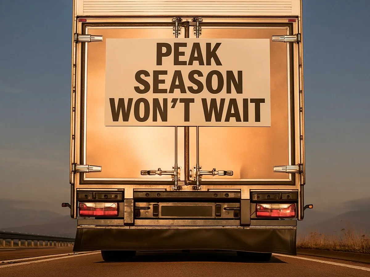 Peak season wont wait